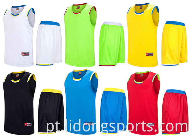 2021 Lidong Cheap Basketball Jersey Design mais recente Jersey Jersey Design de cor azul